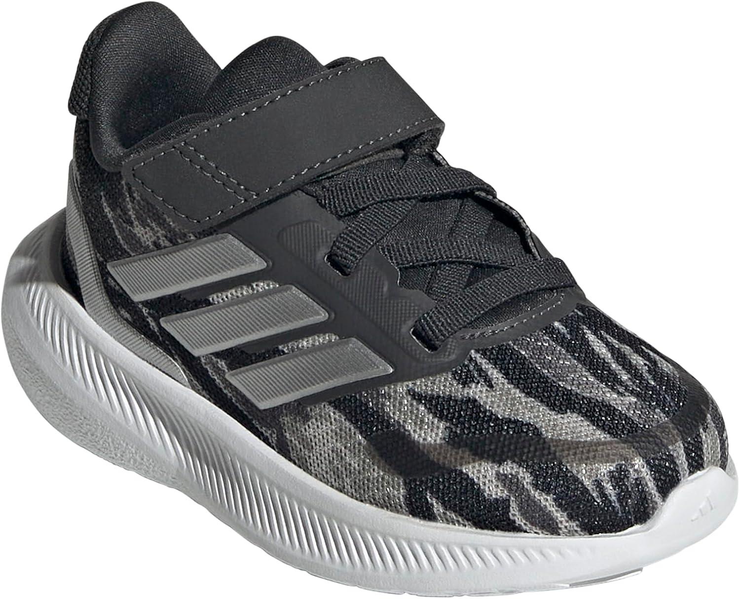 imageadidas Toddler Boys Runfalcon 5 Slip On Sneakers Shoes Casual  BlackSilver PebbleSilver MetallicCarbon
