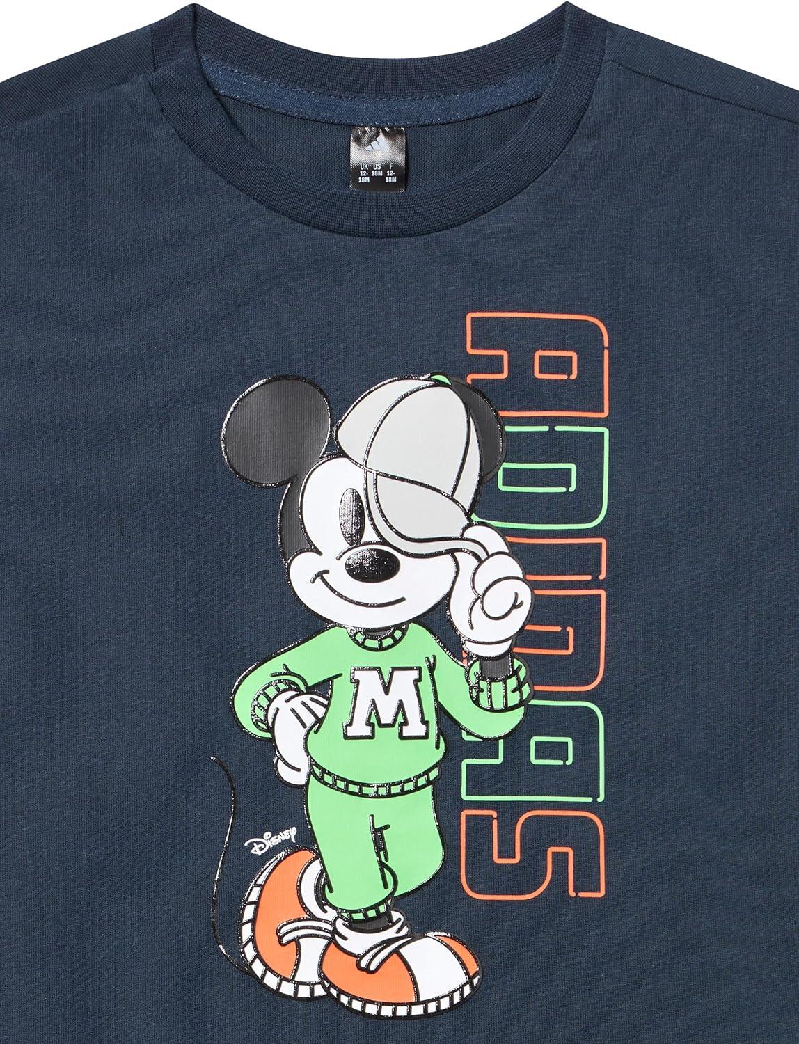 imageadidas Unisex Baby Disney Mickey Mouse TShirtAurora InkImpact Orange