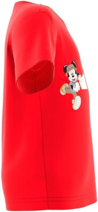 imageadidas Unisex Baby Disney Mickey Mouse TShirtPure RubyOff White