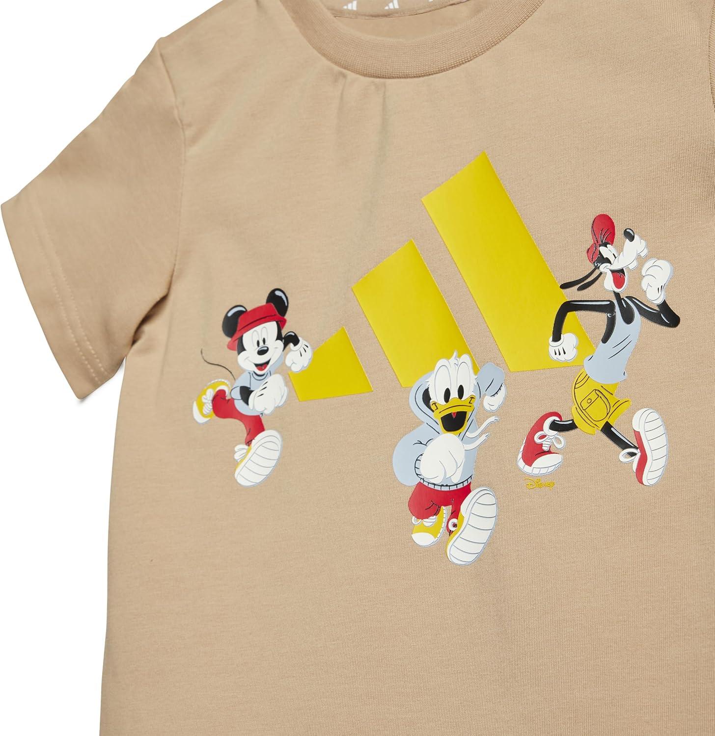 imageadidas Unisex Baby Disney Mickey Mouse TShirtWarm SandstoneCrew Yellow