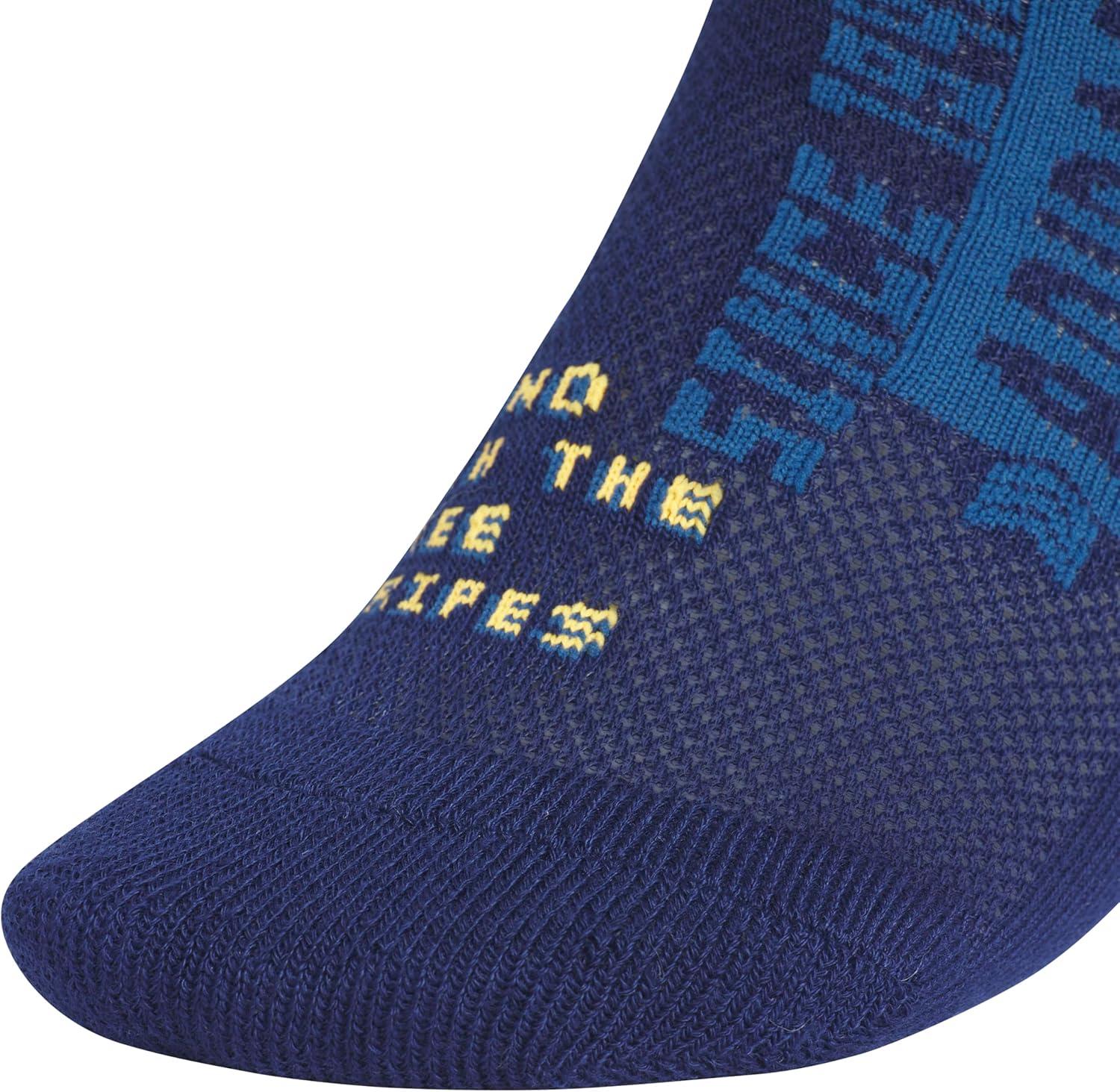 imageadidas Unisex Kids Quarter Ankle Socks for Boys and Girls Youth 6Pack Athletic Cushioned and ComfortableDark BlueHeather GreyLucid Tangerine OrangeGraphic