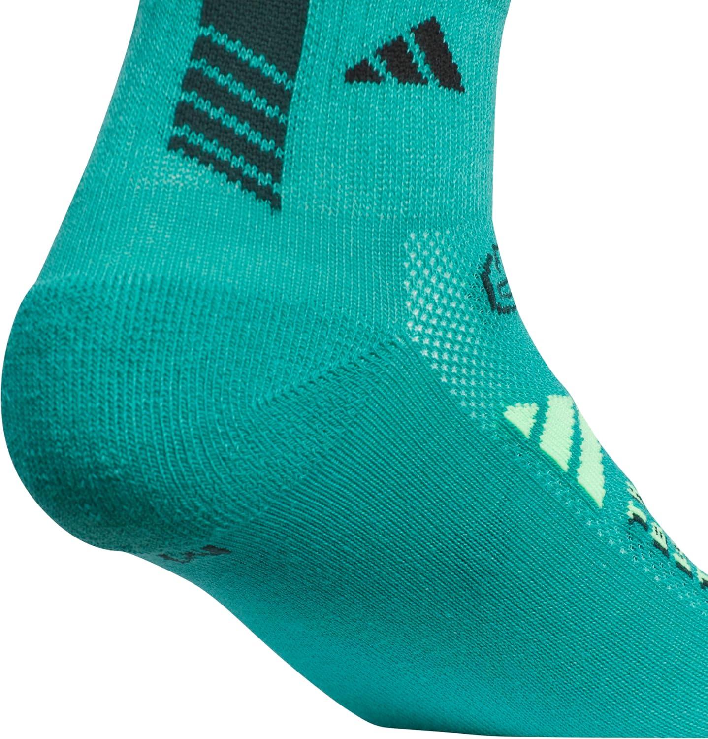 imageadidas Unisex Kids Quarter Ankle Socks for Boys and Girls Youth 6Pack Athletic Cushioned and ComfortablePure Teal GreenCool Light HeatherBlackGraphic