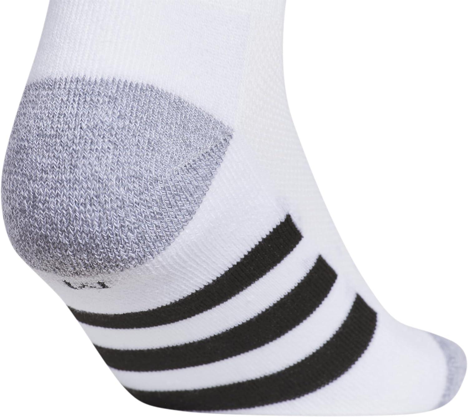 imageadidas Unisex Kids Quarter Ankle Socks for Boys and Girls Youth 6Pack Athletic Cushioned and ComfortableWhiteBlackWhite