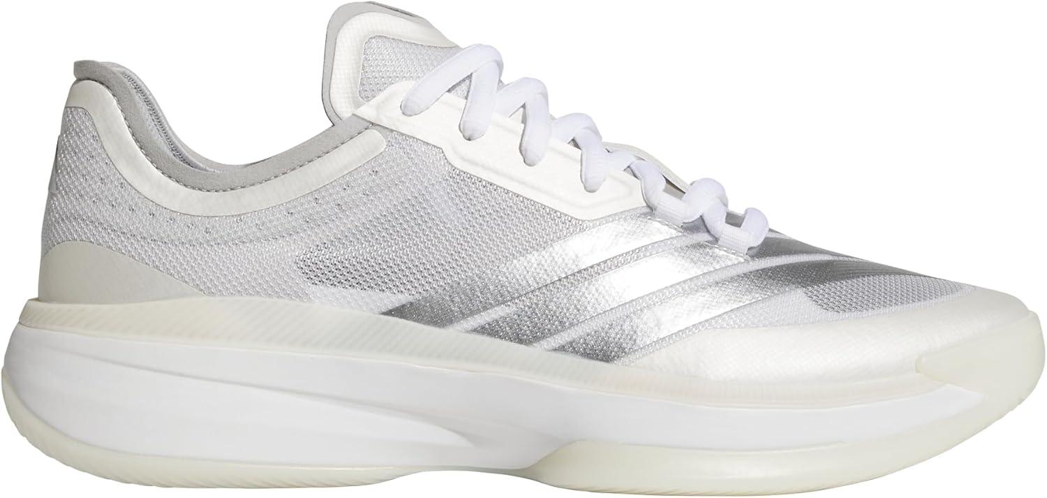 imageadidas UnisexAdult Adizero Select 20 BasketballWhiteSilver MetallicGrey