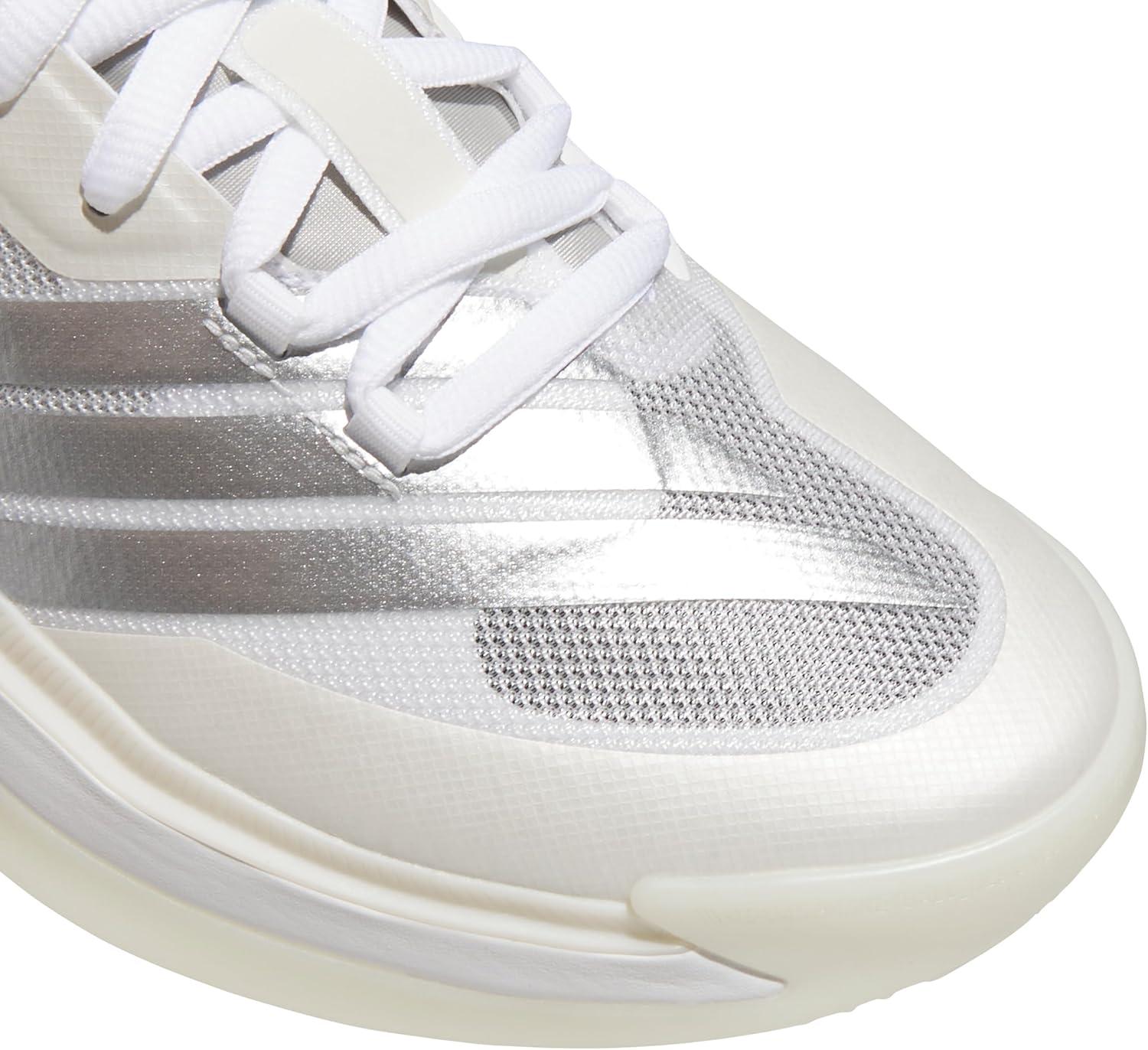 imageadidas UnisexAdult Adizero Select 20 BasketballWhiteSilver MetallicGrey