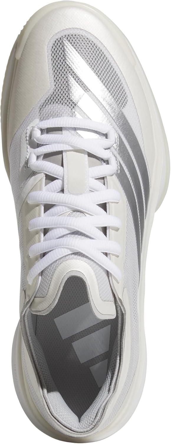 imageadidas UnisexAdult Adizero Select 20 BasketballWhiteSilver MetallicGrey