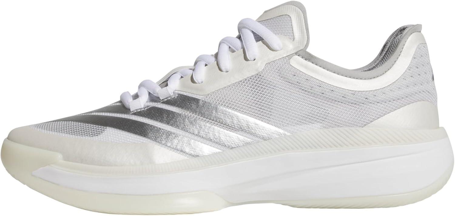 imageadidas UnisexAdult Adizero Select 20 BasketballWhiteSilver MetallicGrey