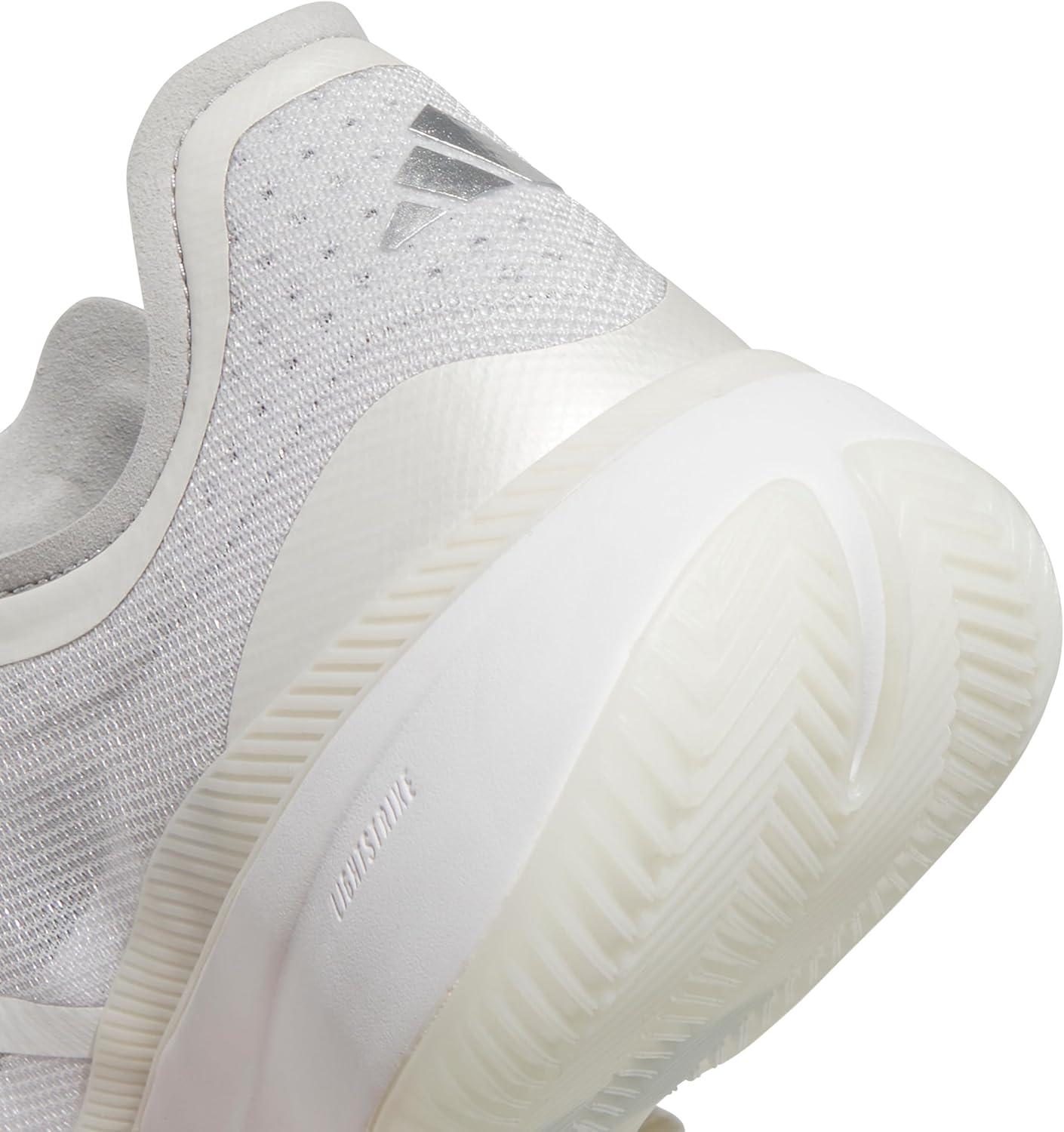 imageadidas UnisexAdult Adizero Select 20 BasketballWhiteSilver MetallicGrey