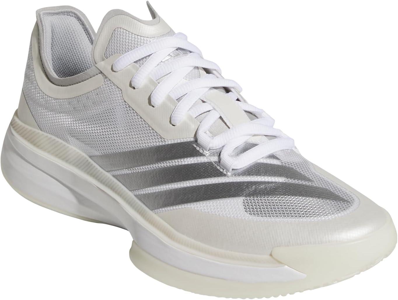 imageadidas UnisexAdult Adizero Select 20 BasketballWhiteSilver MetallicGrey