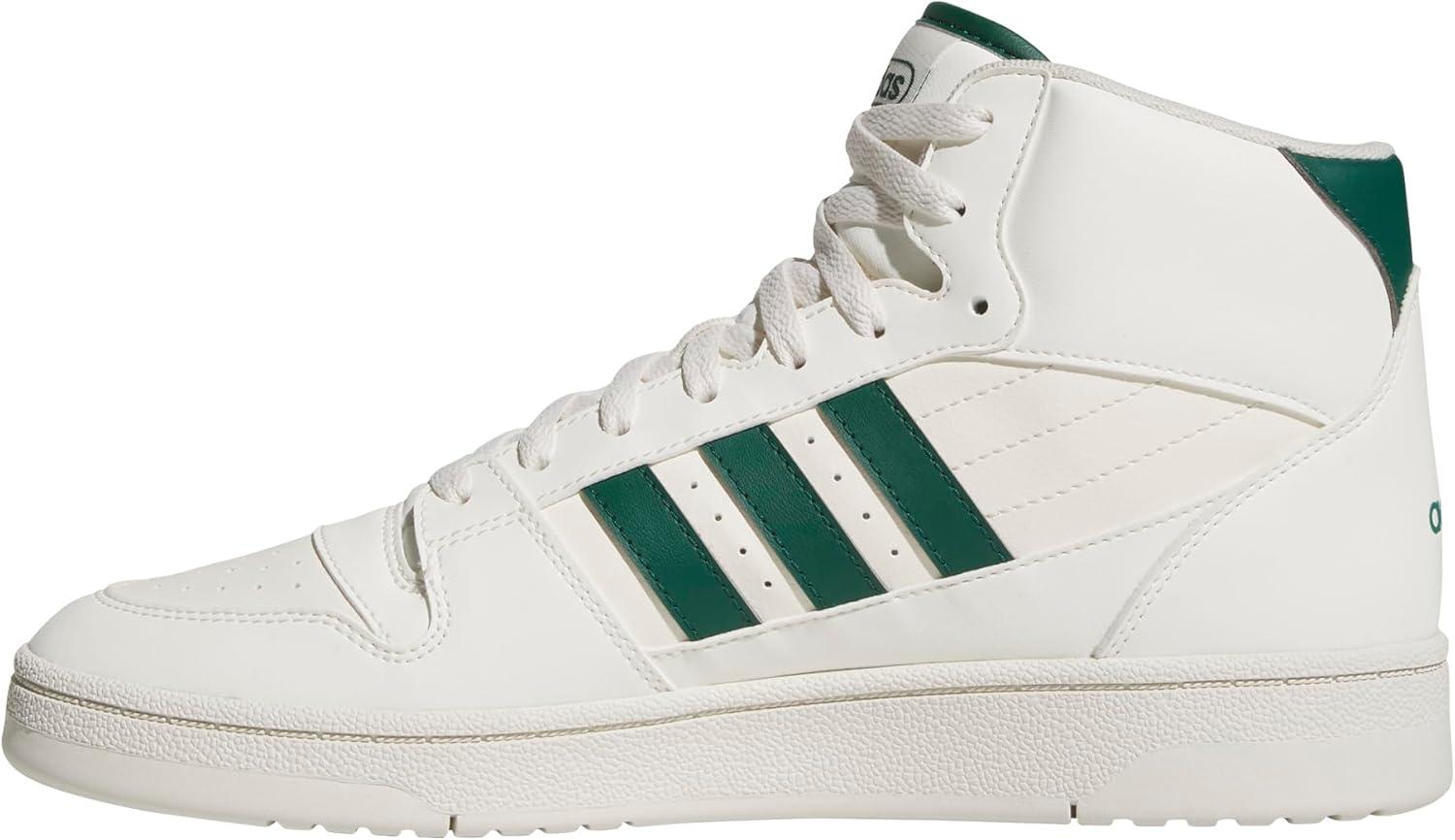imageadidas UnisexAdult Break Start Mid Top SneakerCloud WhiteCollegiate GreenOff White
