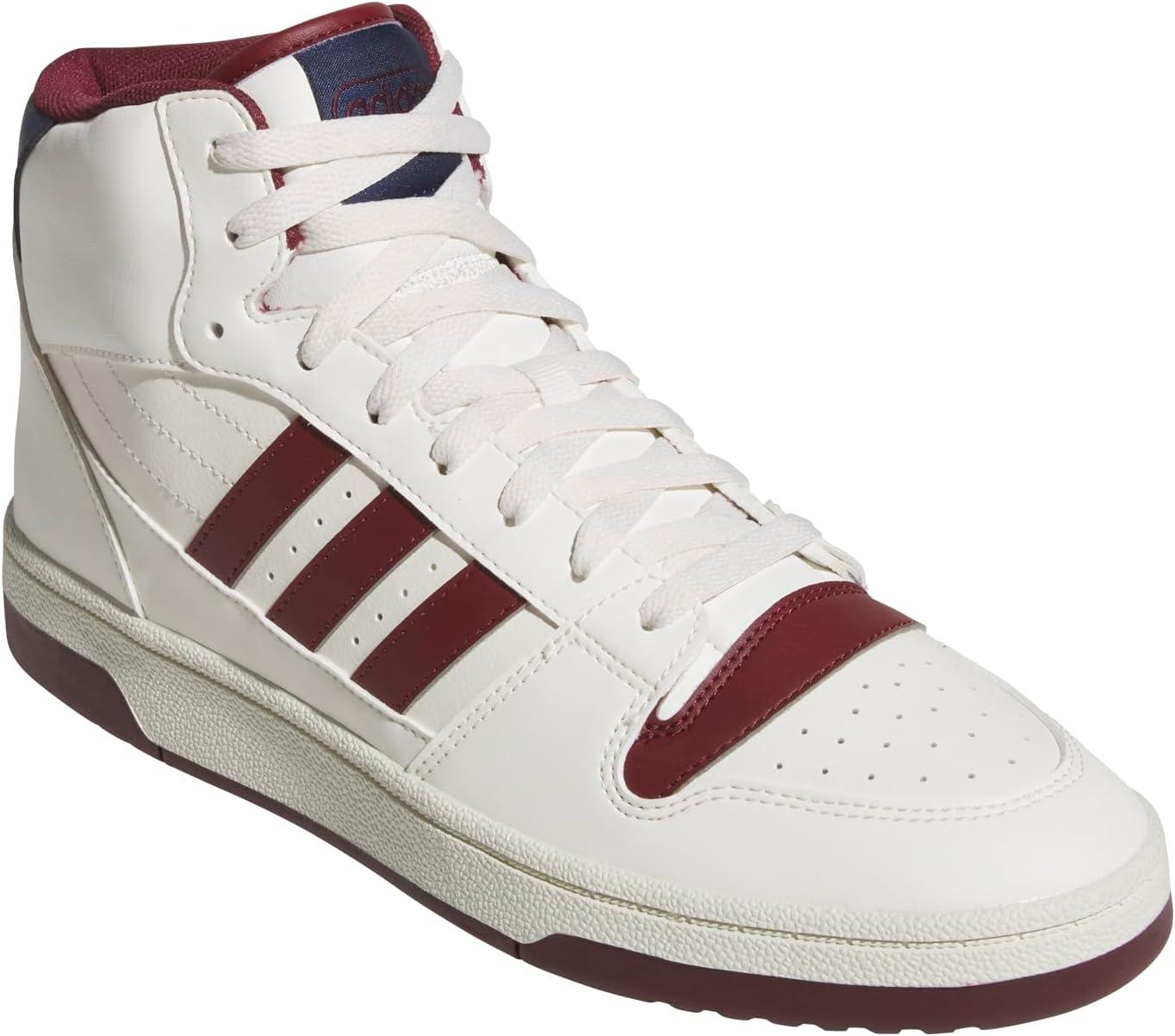 imageadidas UnisexAdult Break Start Mid Top SneakerCloud WhiteShadow RedDark Blue