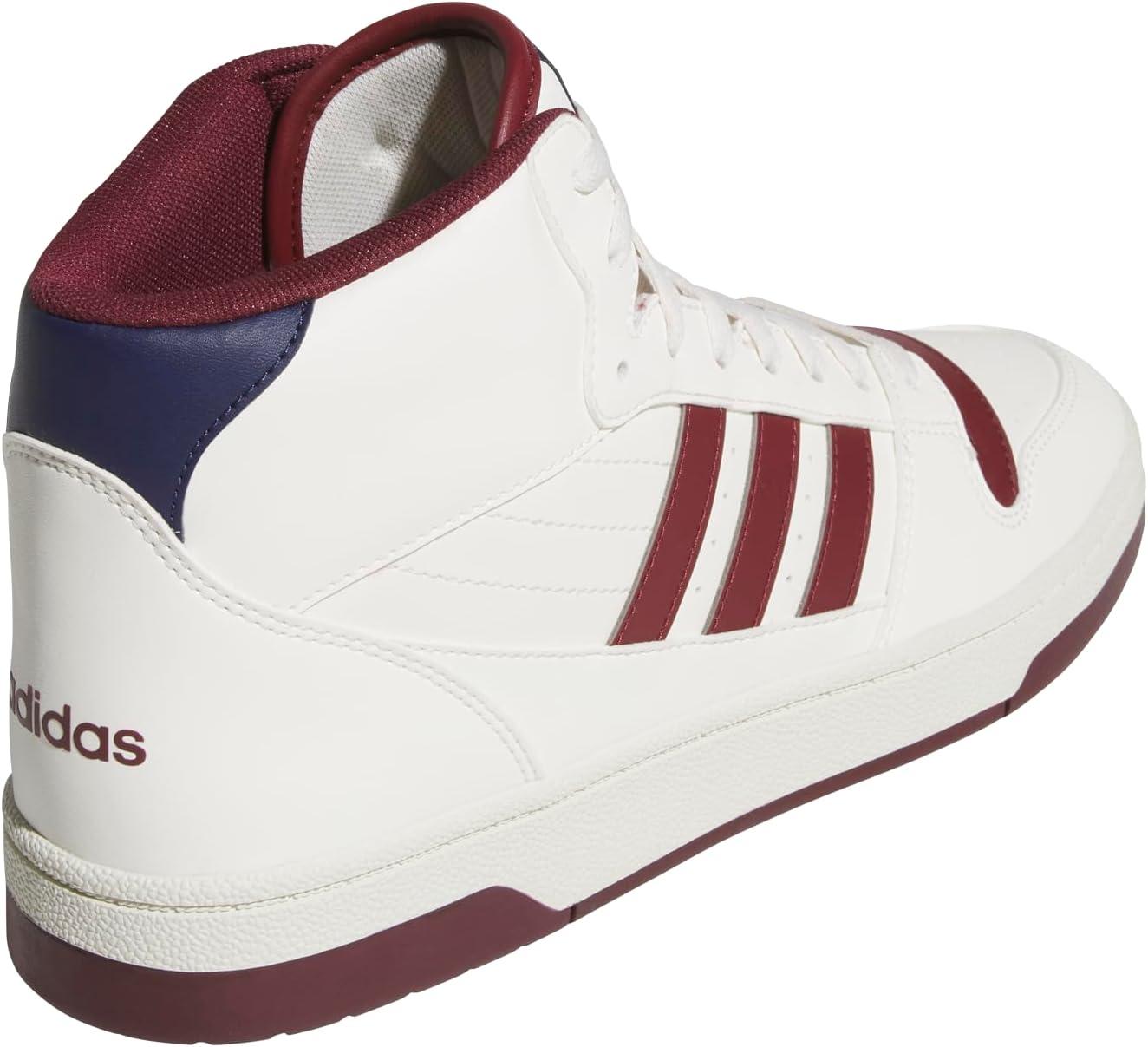 imageadidas UnisexAdult Break Start Mid Top SneakerCloud WhiteShadow RedDark Blue