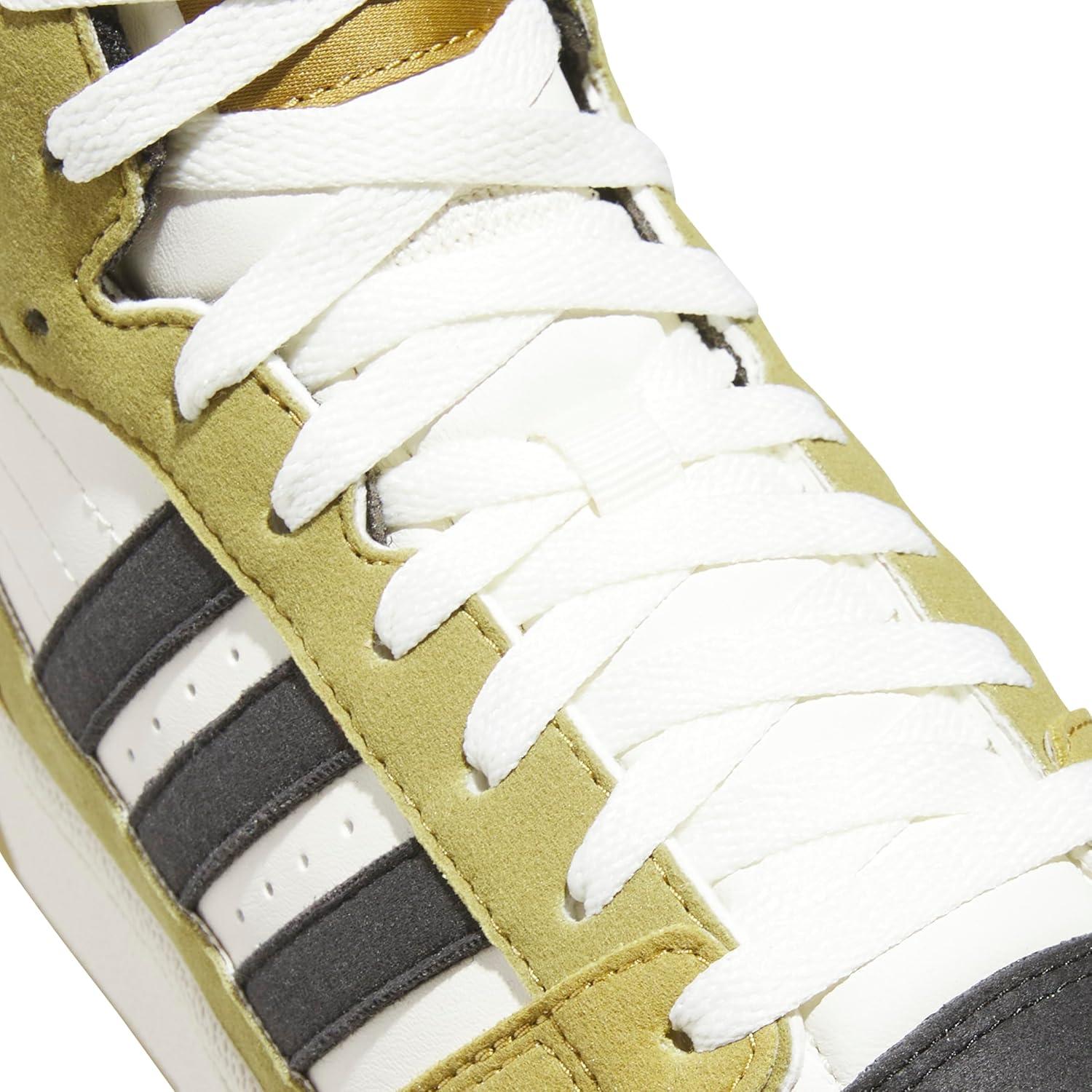 imageadidas UnisexAdult Break Start Mid Top SneakerSand GreenBlackOff White