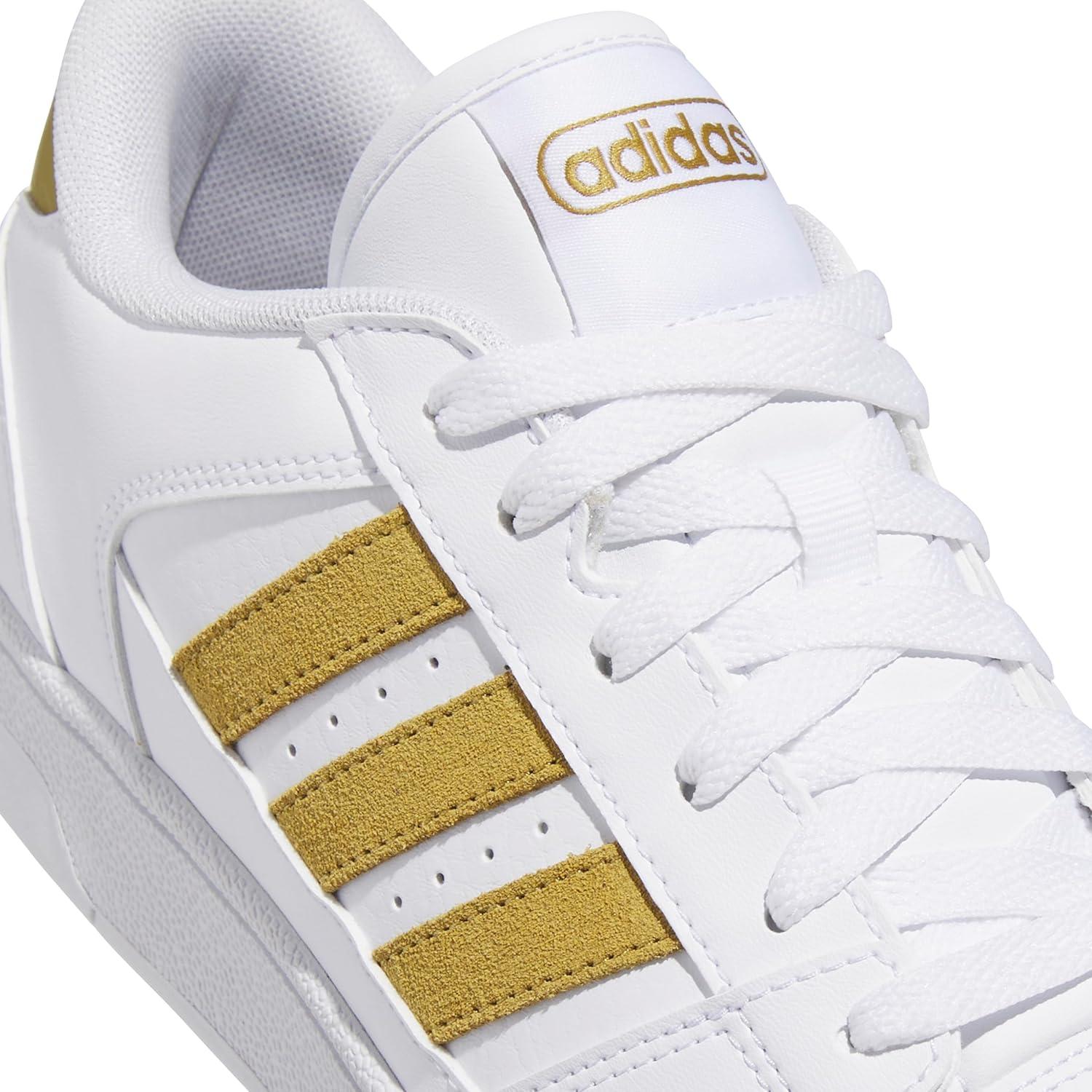 imageadidas UnisexAdult Break Start SneakerWhiteSand GreenWhite