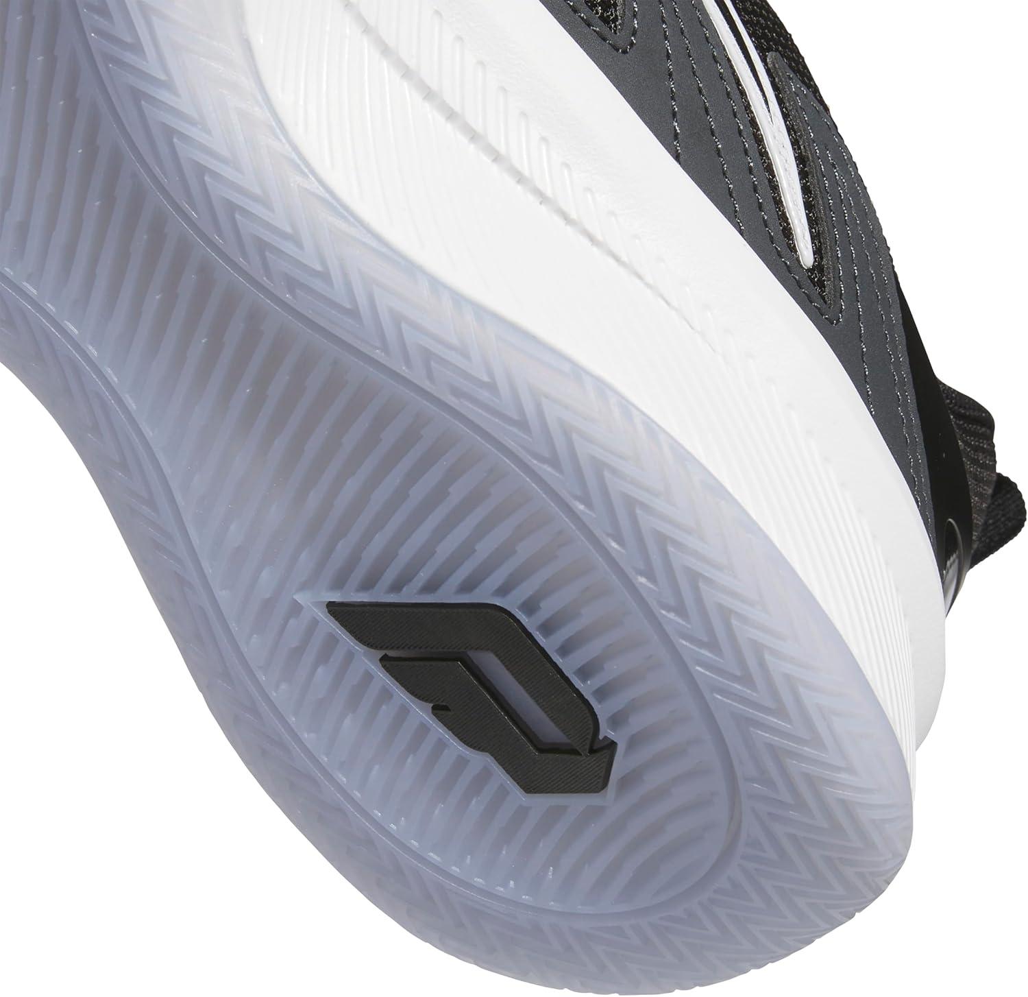 imageadidas UnisexAdult Dame Certified 3 Basketball SneakerBlackClear GreyCarbon