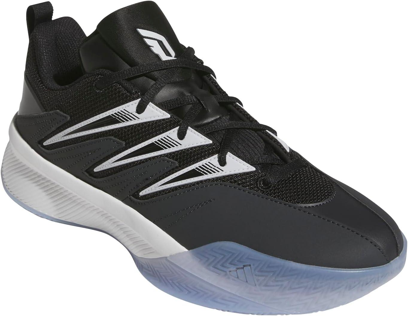 imageadidas UnisexAdult Dame Certified 3 Basketball SneakerBlackClear GreyCarbon