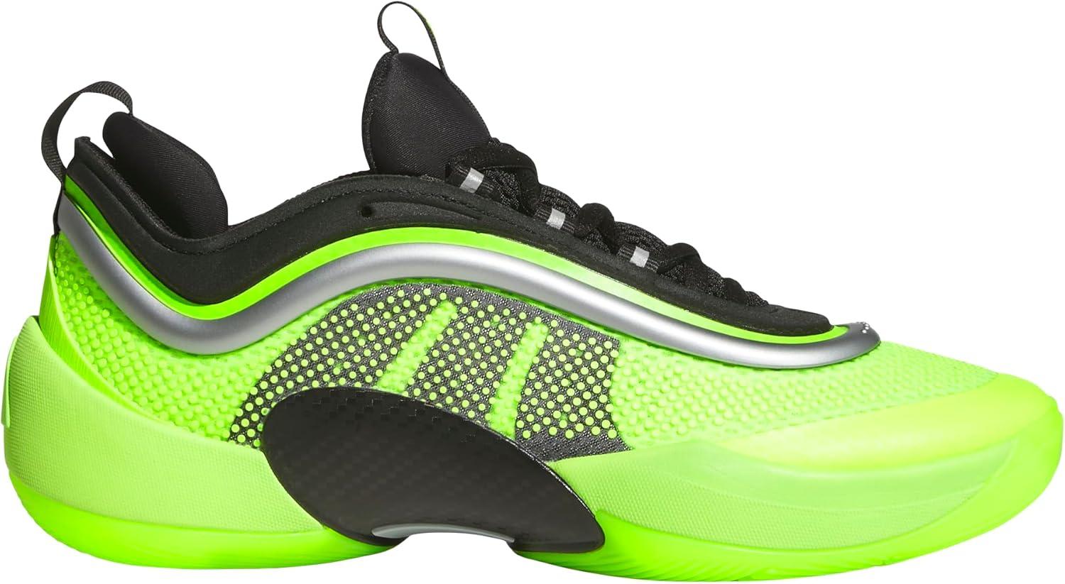 imageadidas UnisexAdult Don Issue 6 Basketball SneakerLucid LemonBlackSilver Metallic