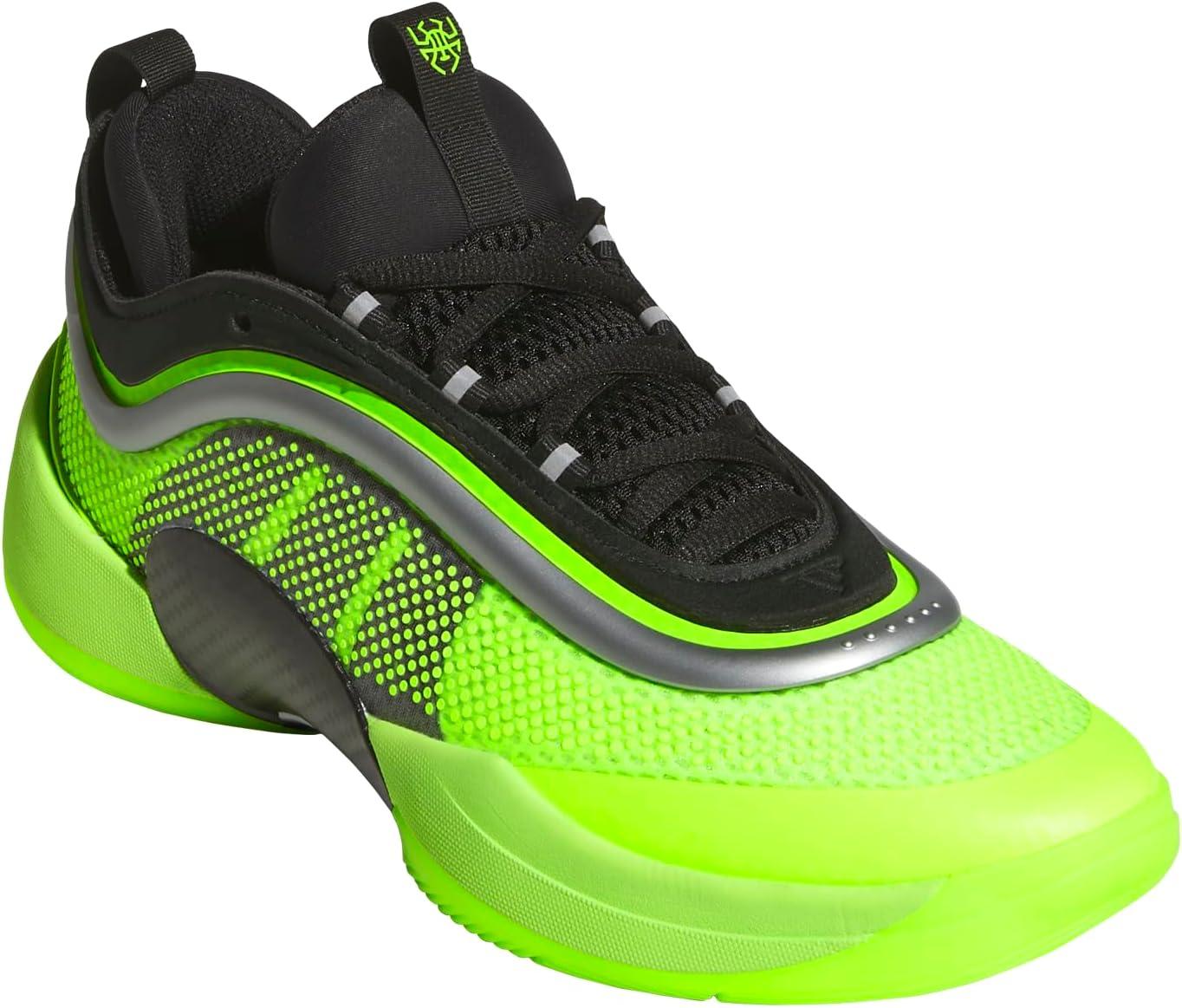 imageadidas UnisexAdult Don Issue 6 Basketball SneakerLucid LemonBlackSilver Metallic