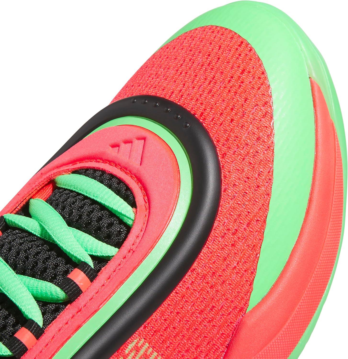imageadidas UnisexAdult Don Issue 6 Basketball SneakerLucid RedBlackScreaming Green
