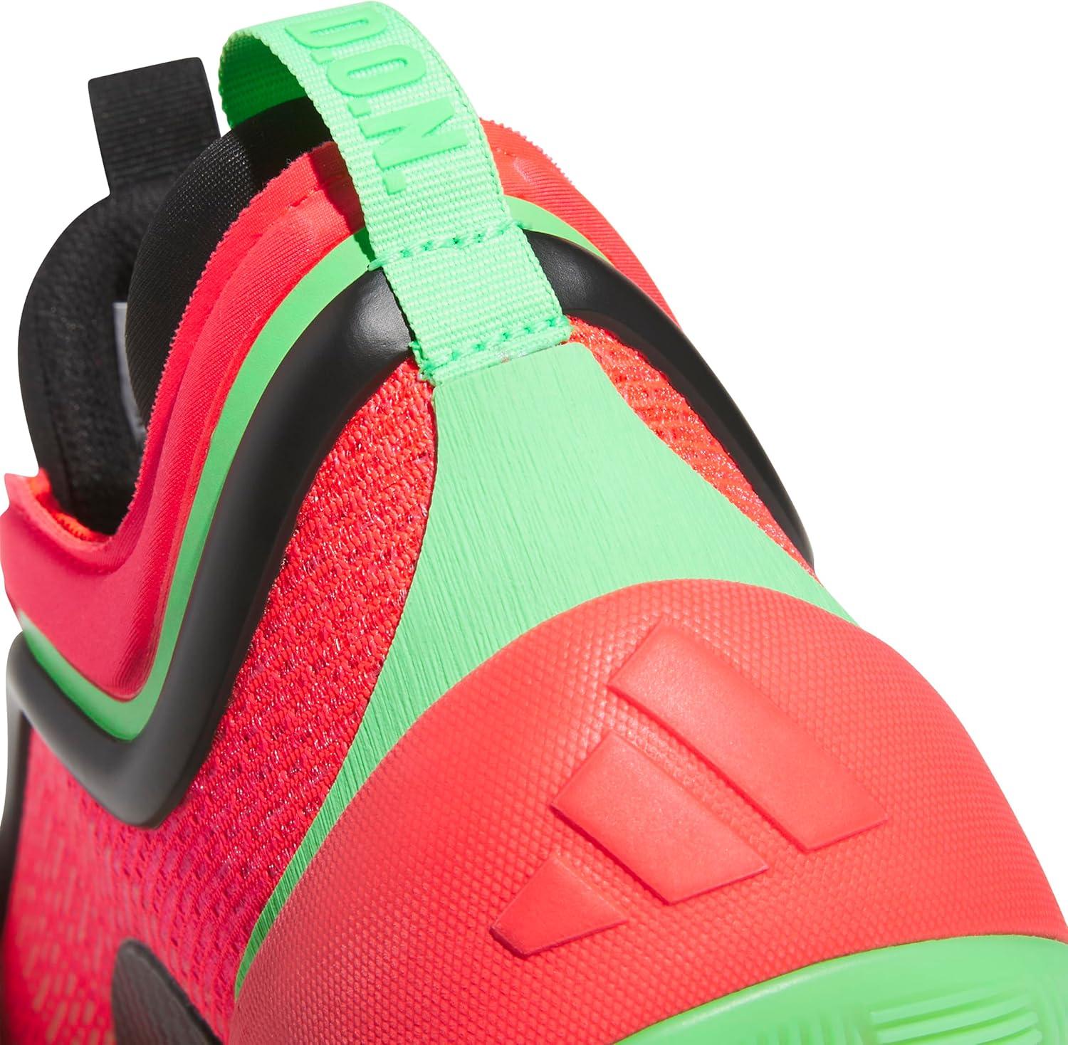 imageadidas UnisexAdult Don Issue 6 Basketball SneakerLucid RedBlackScreaming Green