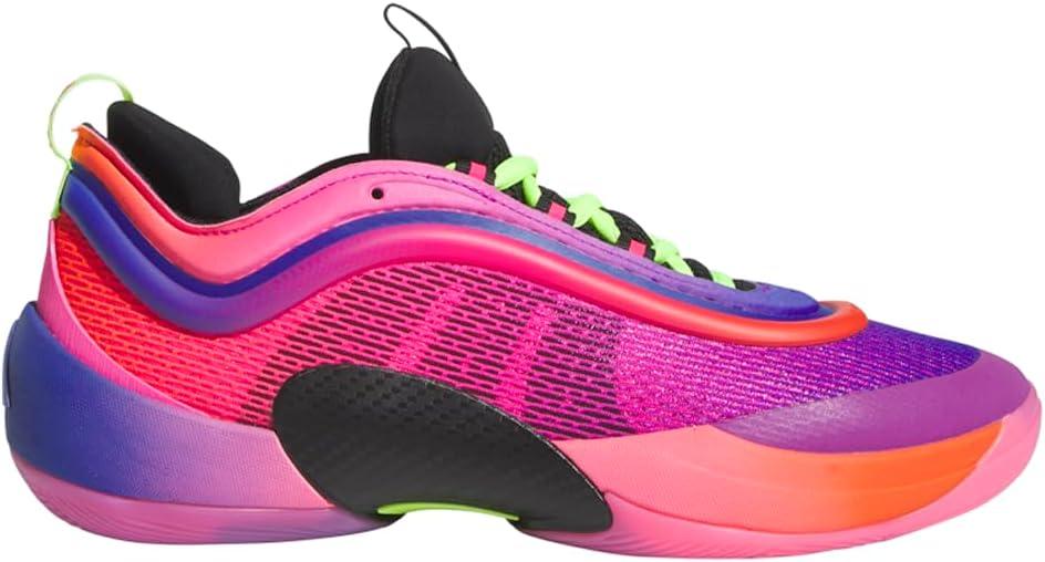 imageadidas UnisexAdult Don Issue 6 Basketball SneakerPurple BurstBlackLucid Lemon