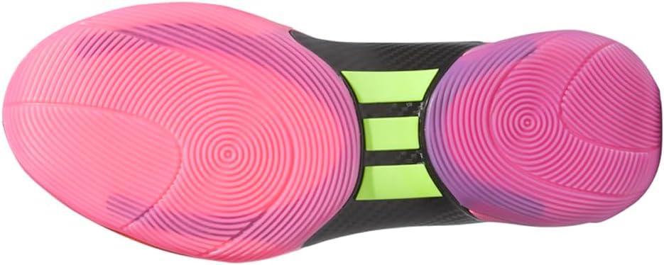 imageadidas UnisexAdult Don Issue 6 Basketball SneakerPurple BurstBlackLucid Lemon