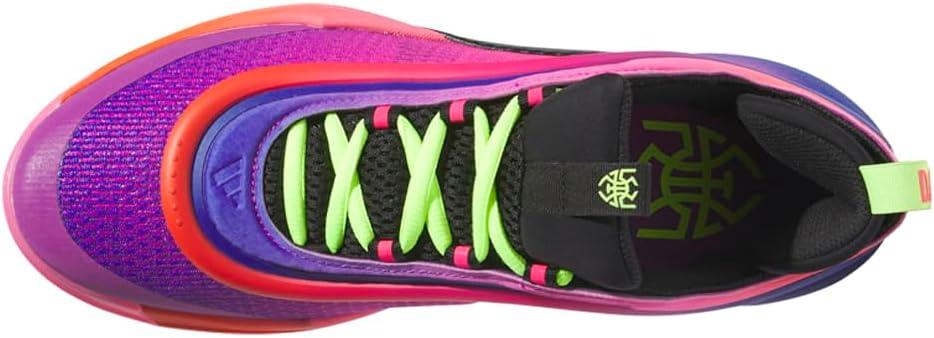 imageadidas UnisexAdult Don Issue 6 Basketball SneakerPurple BurstBlackLucid Lemon