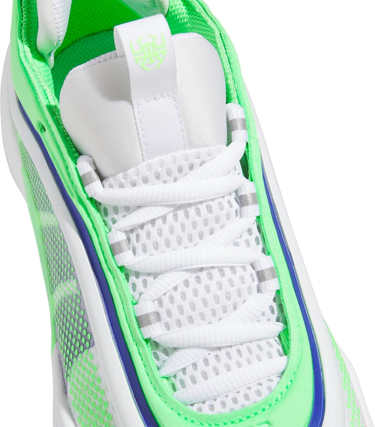 imageadidas UnisexAdult Don Issue 6 Basketball SneakerWhiteScreaming GreenLucid Blue