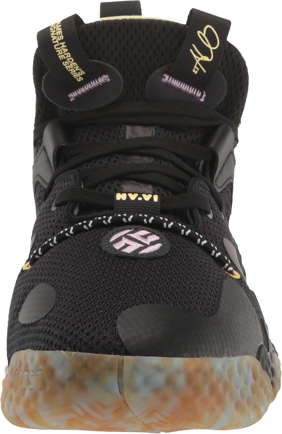 imageadidas UnisexAdult Harden Vol 6 Basketball ShoeBlackBlackBliss Blue