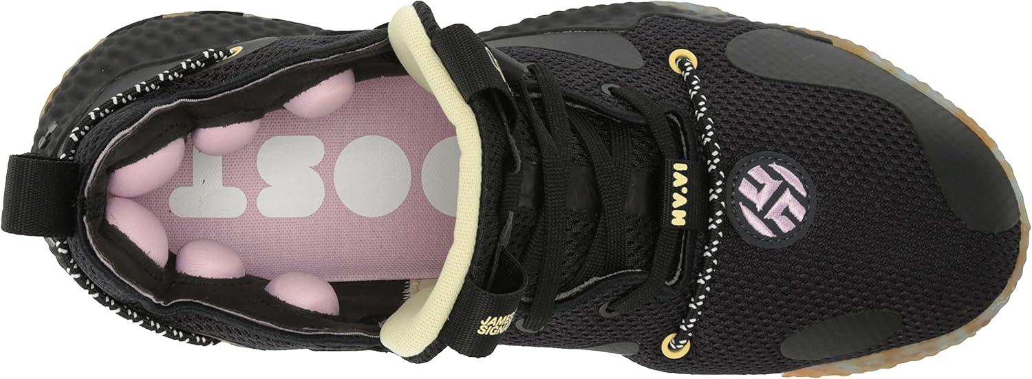 imageadidas UnisexAdult Harden Vol 6 Basketball ShoeBlackBlackBliss Blue