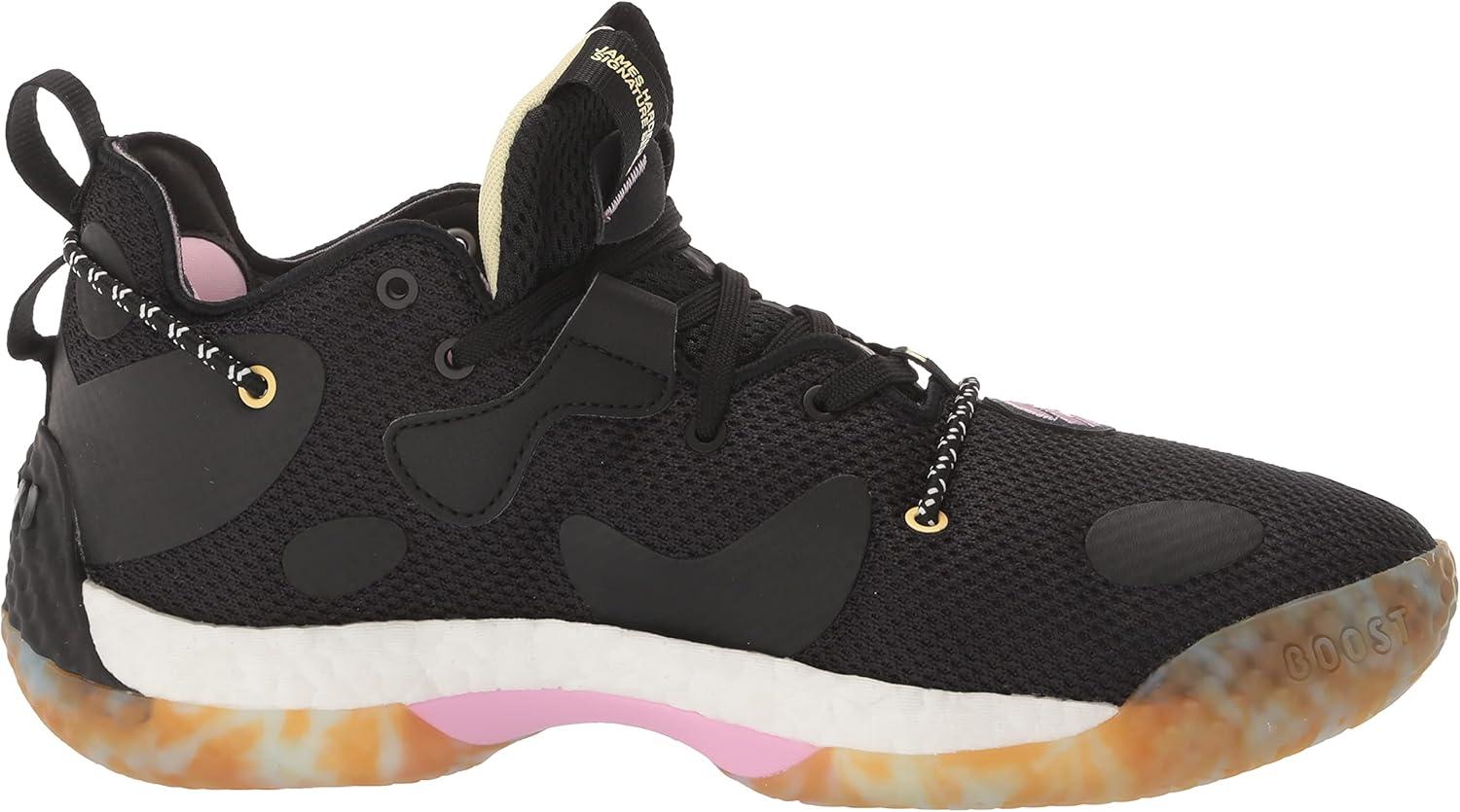 imageadidas UnisexAdult Harden Vol 6 Basketball ShoeBlackBlackBliss Blue