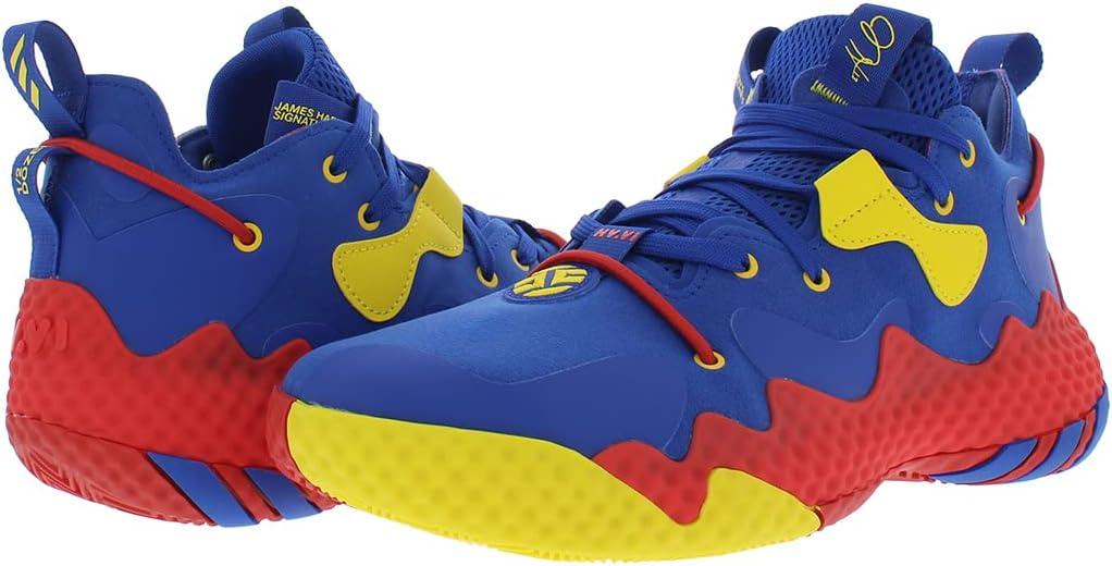 imageadidas UnisexAdult Harden Vol 6 Basketball ShoeBlueRedYellowblue