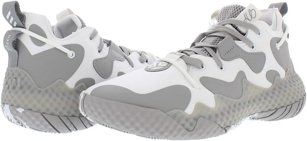 imageadidas UnisexAdult Harden Vol 6 Basketball ShoeBright WhiteGreywhite