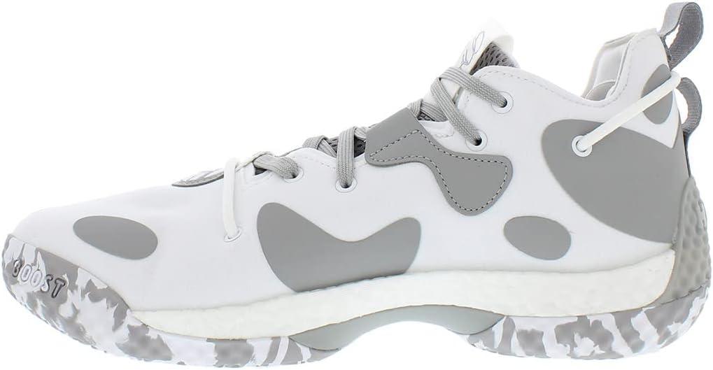 imageadidas UnisexAdult Harden Vol 6 Basketball ShoeBright WhiteGreywhite