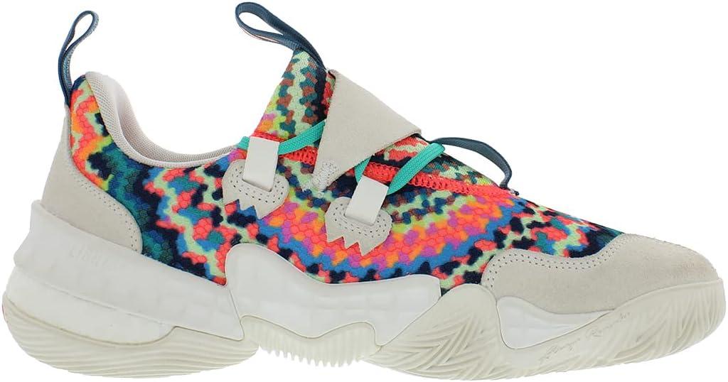 imageadidas UnisexAdult Harden Vol 6 Basketball ShoeChalk WhiteMint RushChalk Whitemulticolored