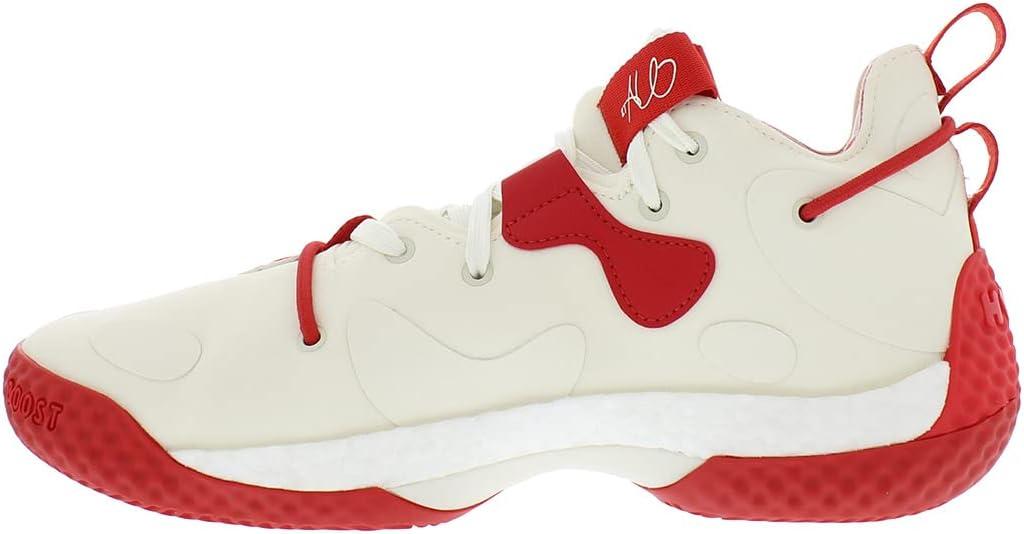 imageadidas UnisexAdult Harden Vol 6 Basketball ShoeCreamRedoffwhite