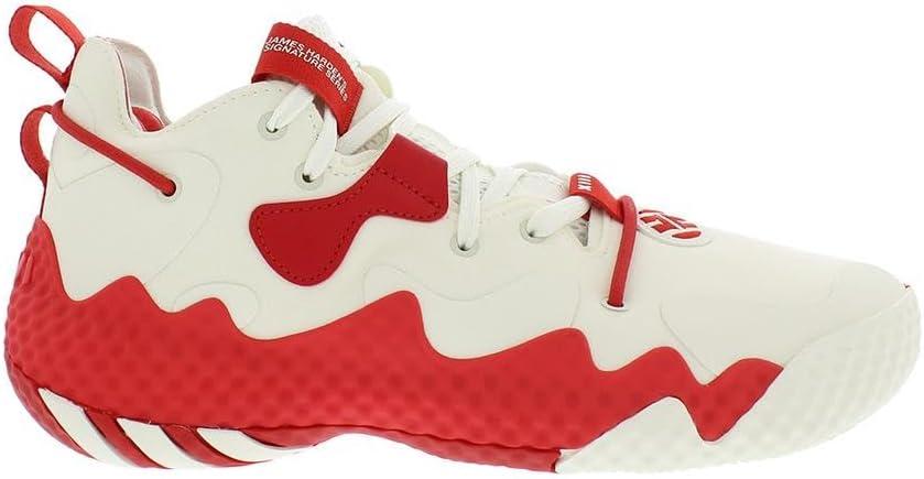 imageadidas UnisexAdult Harden Vol 6 Basketball ShoeCreamRedoffwhite