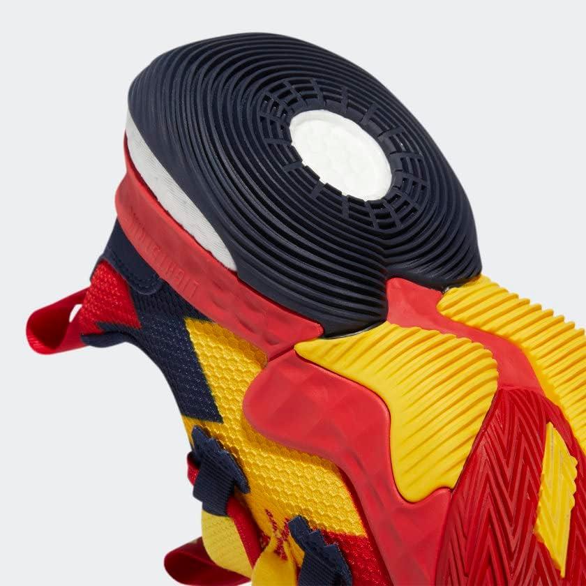 imageadidas UnisexAdult Harden Vol 6 Basketball ShoeRedBold GoldTeam Navy