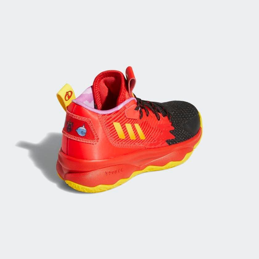 imageadidas UnisexAdult Harden Vol 6 Basketball ShoeRedTeam YellowImpact Orange