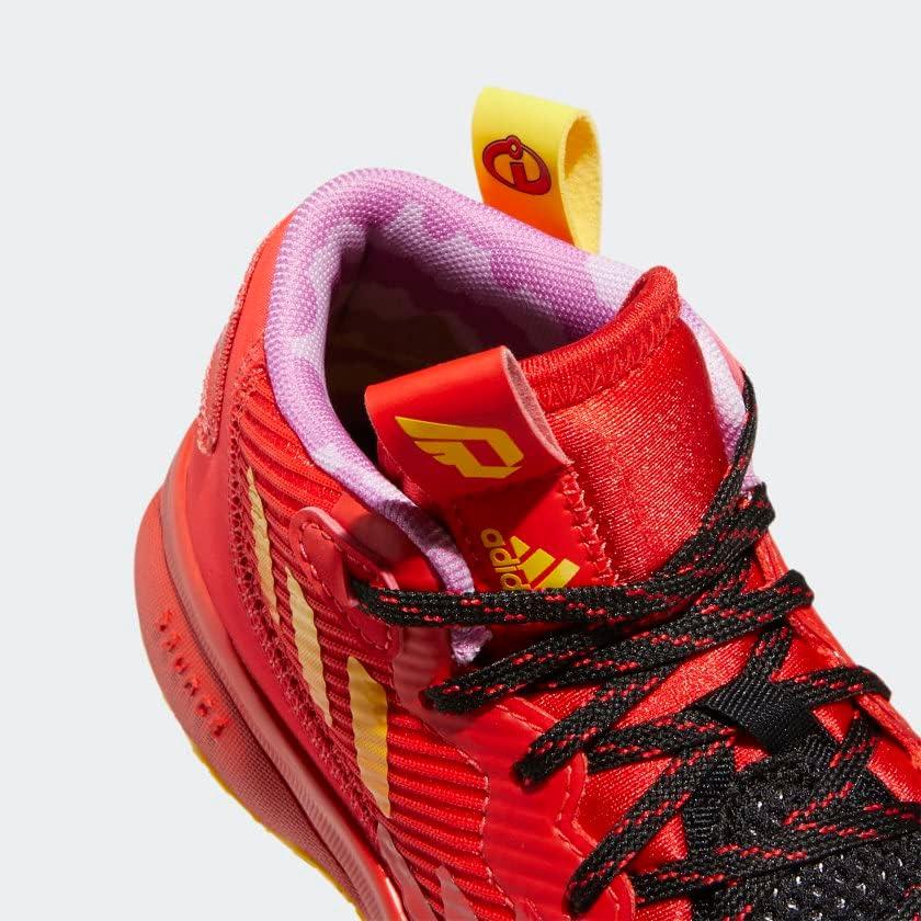 imageadidas UnisexAdult Harden Vol 6 Basketball ShoeRedTeam YellowImpact Orange