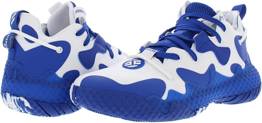 imageadidas UnisexAdult Harden Vol 6 Basketball ShoeWhiteBluewhite
