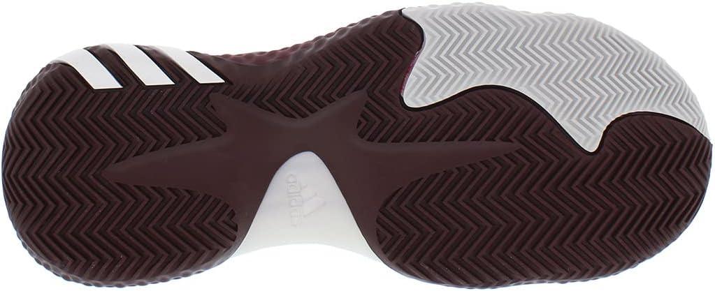 imageadidas UnisexAdult Harden Vol 6 Basketball ShoeWhiteBurgundyGrey