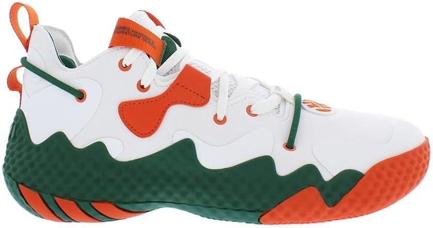 imageadidas UnisexAdult Harden Vol 6 Basketball ShoeWhiteGreenOrangewhite