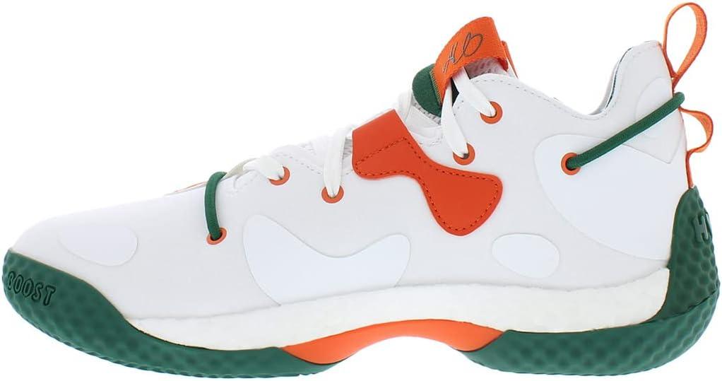 imageadidas UnisexAdult Harden Vol 6 Basketball ShoeWhiteGreenOrangewhite