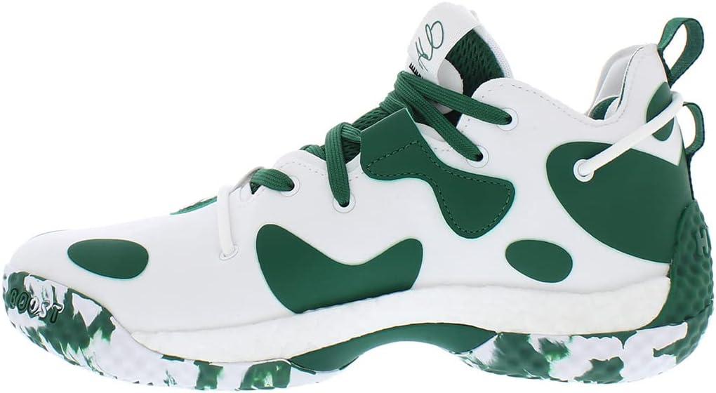 imageadidas UnisexAdult Harden Vol 6 Basketball ShoeWhiteGreenwhite