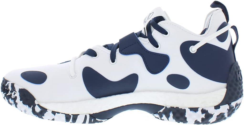 imageadidas UnisexAdult Harden Vol 6 Basketball ShoeWhiteNavywhite