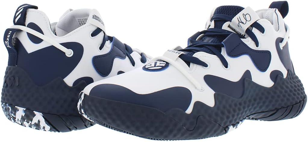 imageadidas UnisexAdult Harden Vol 6 Basketball ShoeWhiteNavywhite