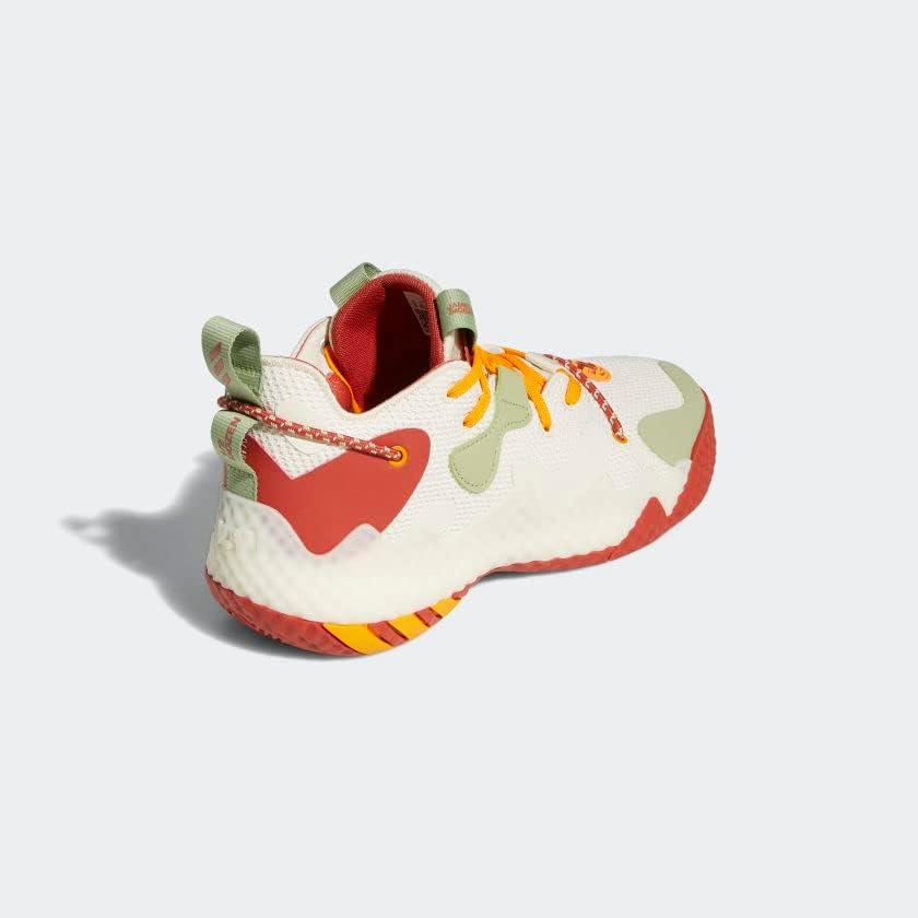 imageadidas UnisexAdult Harden Vol 6 Basketball ShoeWonder WhiteMagic LimeAltered Ambe