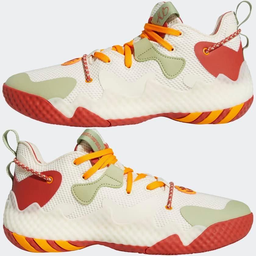 imageadidas UnisexAdult Harden Vol 6 Basketball ShoeWonder WhiteMagic LimeAltered Ambe