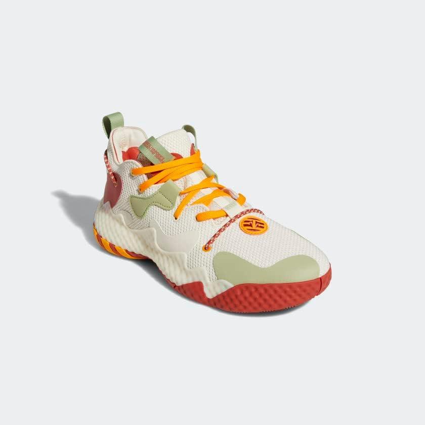 imageadidas UnisexAdult Harden Vol 6 Basketball ShoeWonder WhiteMagic LimeAltered Ambe